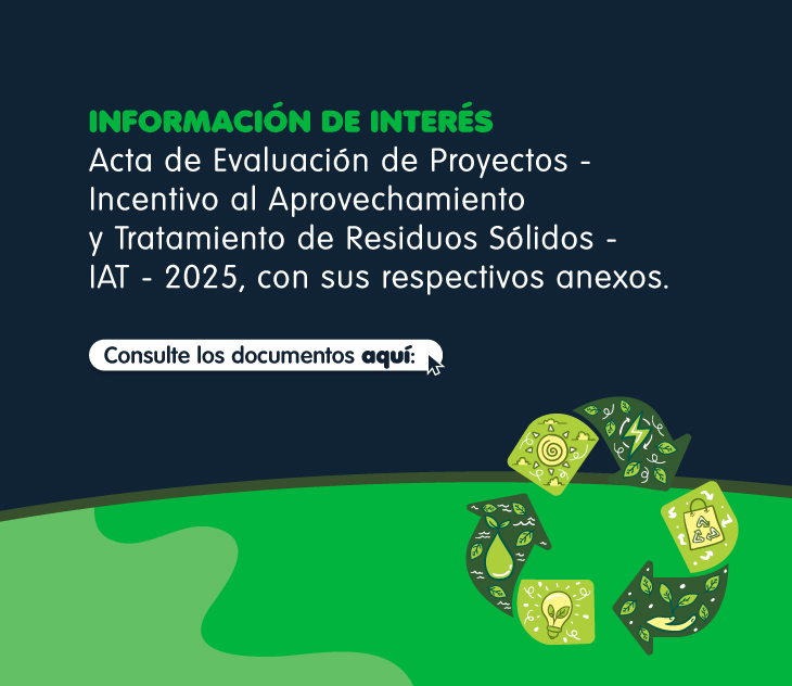 Banner acta de evaluación de proyectos incentivo IAT 2025