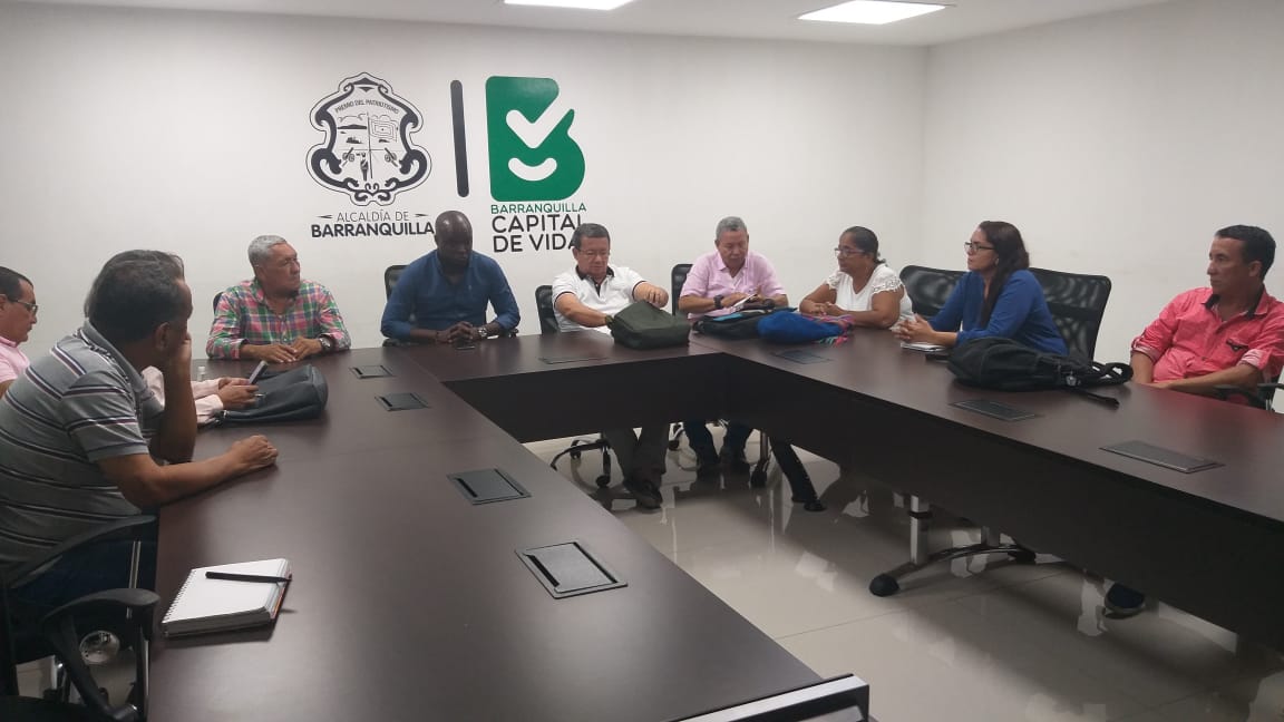 jefe de la Oficina de Participación Ciudadana, Deivy Cásseres recibió la visita del presidente de la Federación Distrital de Juntas de Acción Comunal