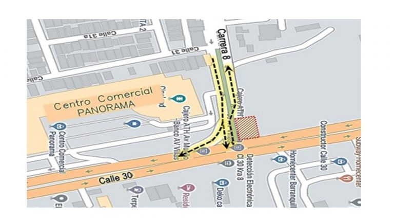 Croquis de intervencion y vias