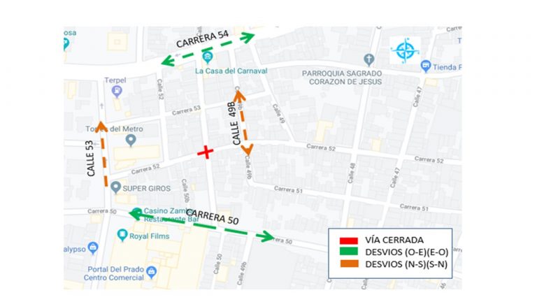 Planos de vìas de Barranquilla