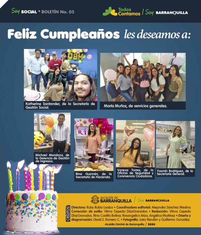 Flyer Todos contamos con informacion de Funcionarios cumpleaños