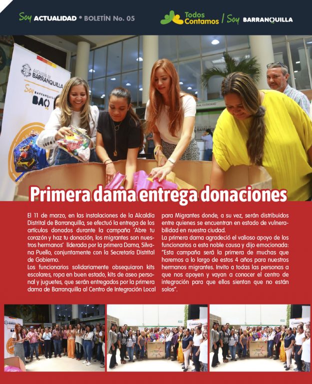 Flyer Todos contamos con informacion de entrega de donaciones