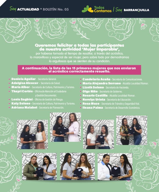 Flyer Todos contamos con informacion dúa de la mujer