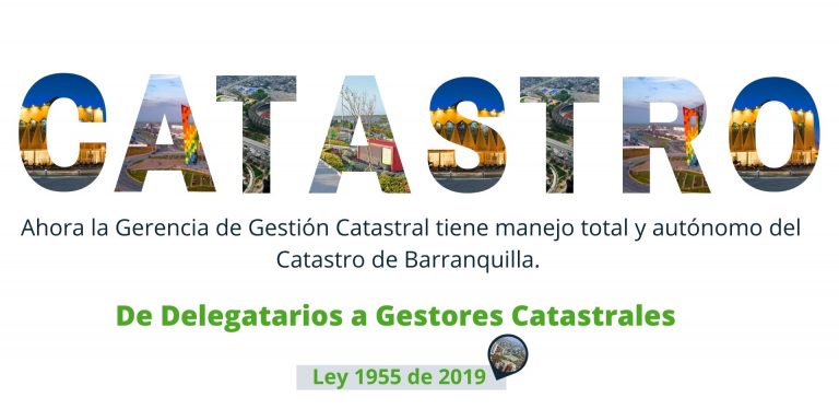 Infografía catastro  de delegados a gestores catastrales