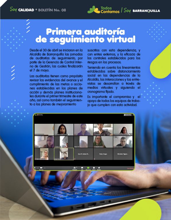 Flyer todos contamos con informacion de la primera auditoria de seguimiento virtual