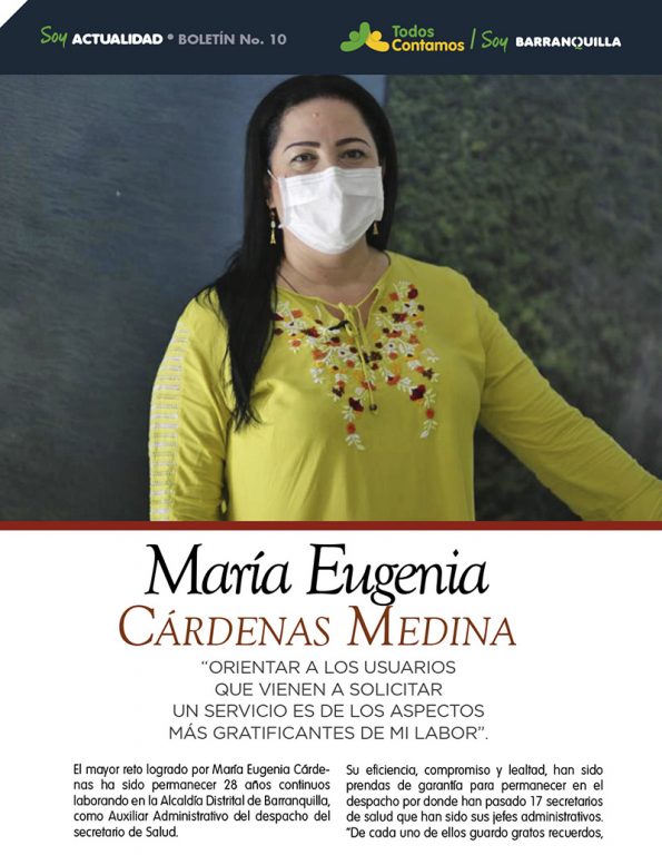 Flyer informacion de Maria Eugenia Cardenas