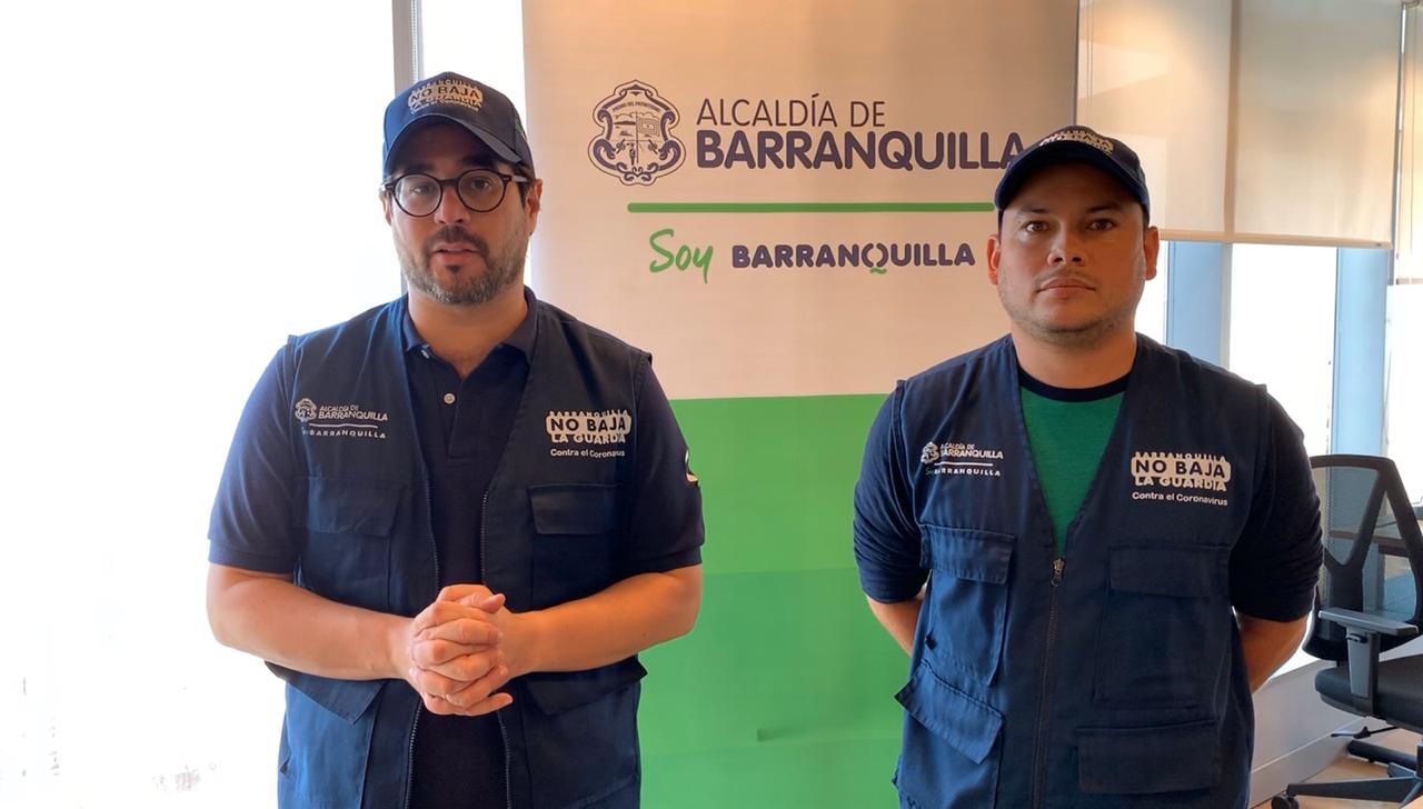 Clemente Fajardo y Nelson Patrón durante reuda de prensa