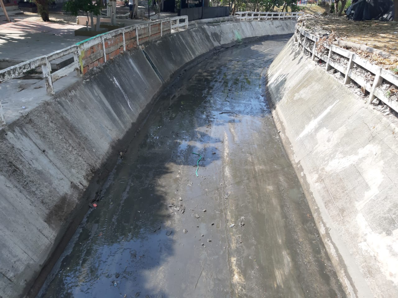 Arroyo Don Juan despues de haber sido limpiado