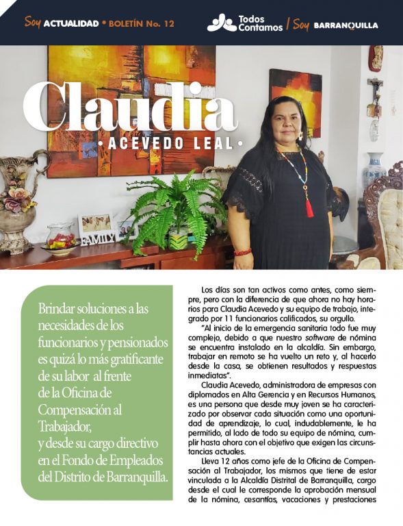 Flyer de informativo Todos contamos con informacin de Claudia Acevedo