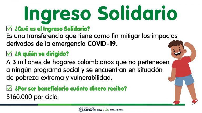 Infografía Ingreso Solidario.