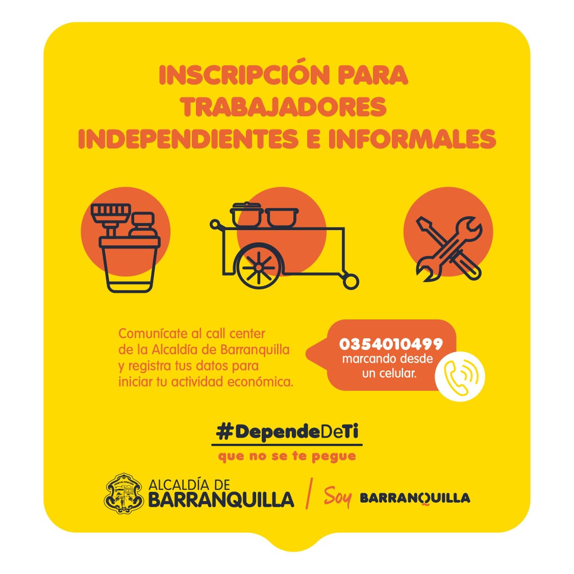 Flyer Inscriocion de Independientes