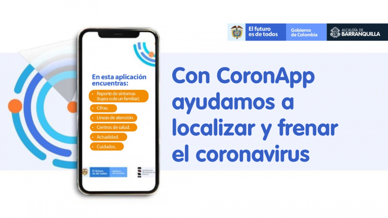 Banner con informacion relacionada con CoronApp