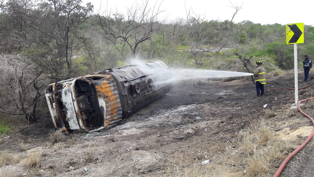 Bus incinerado