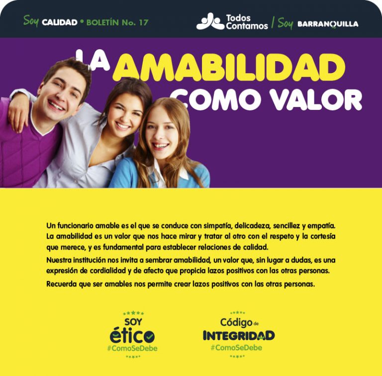 Página Todos Contamos La amabilidad como valor