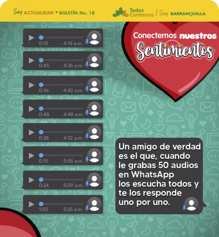 Págia Todos Contamos alusiva conectamos nuestros sentimientos