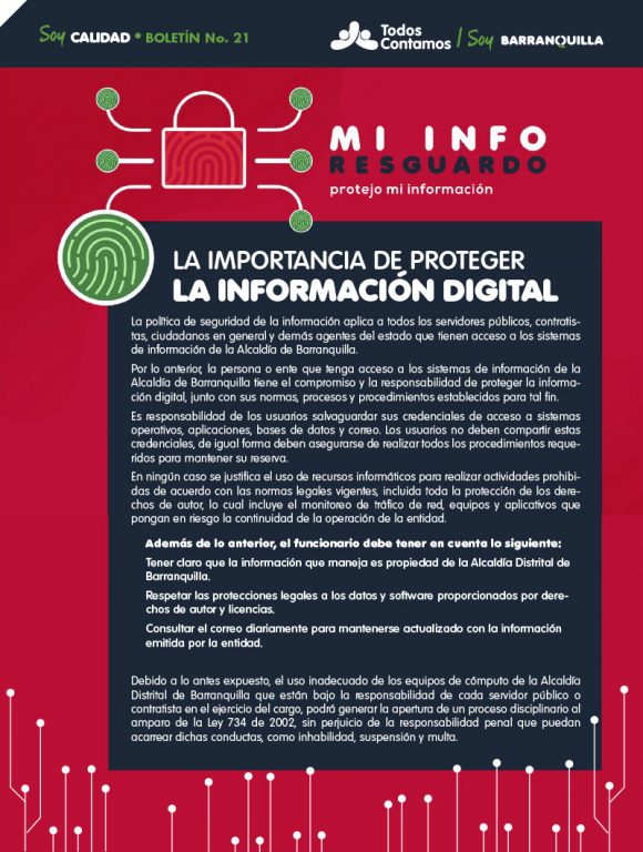 Página Todos Contamos Mi info resguardado