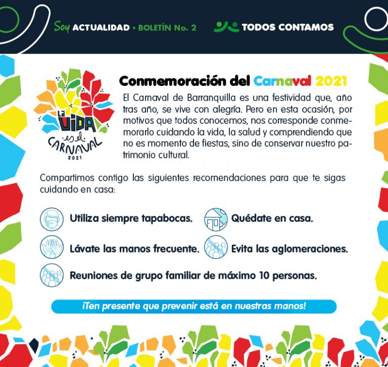 Infografía conmemoración del Carnaval 2021