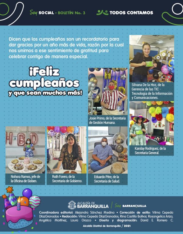 Información celebración cumpleaños