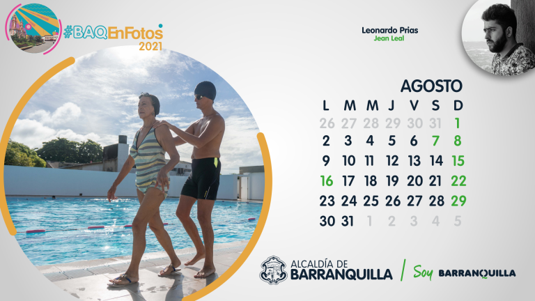 Calendario mes agosto