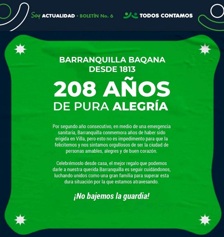 Infografía cumpleaños Barranquilla