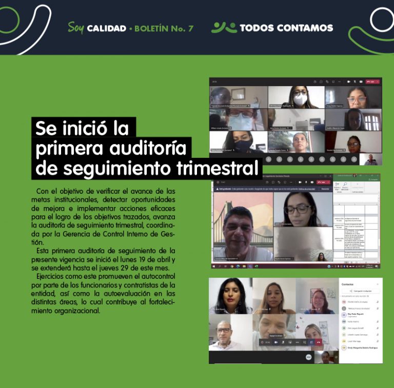 Información auditoria seguimiento trimestral