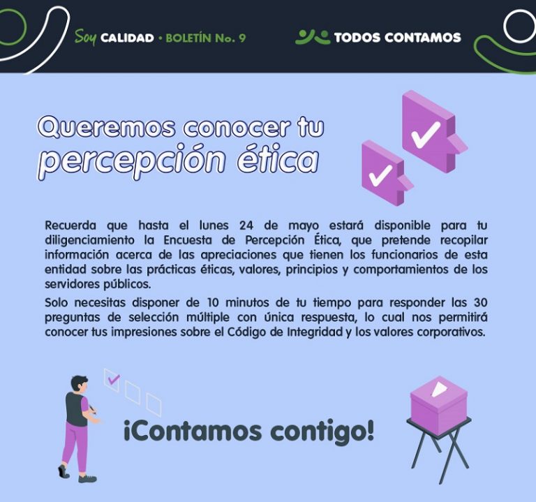 Información percepción ética 