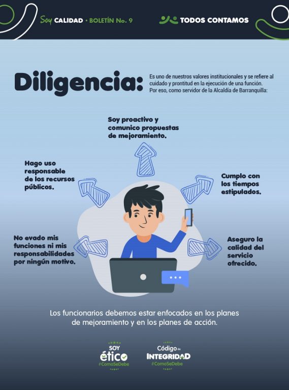 Infografía valor del mes diligencia