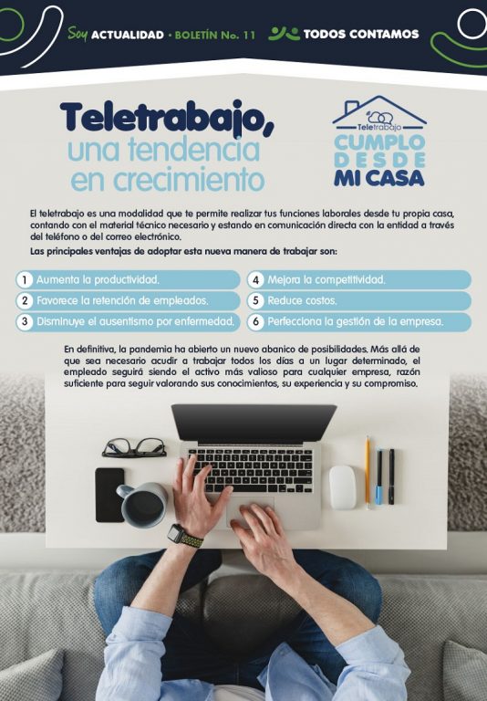 Infografía teletrabajo