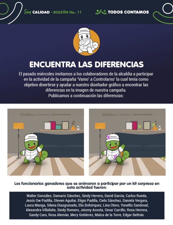 Ganadores encuentra las diferencias