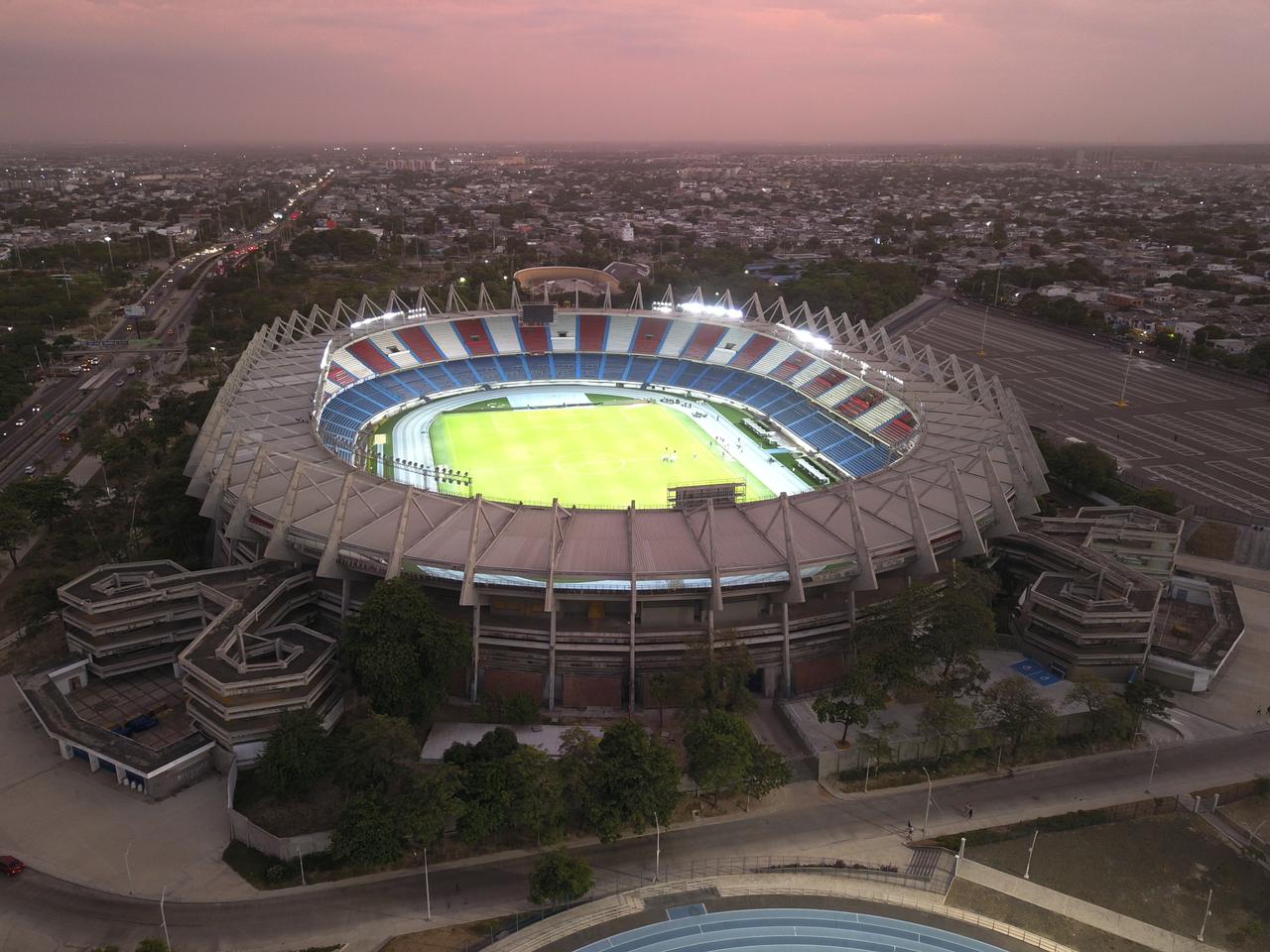 Vista aérea del estadio Metropolitano