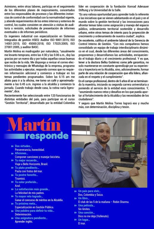 Martin Molina responde