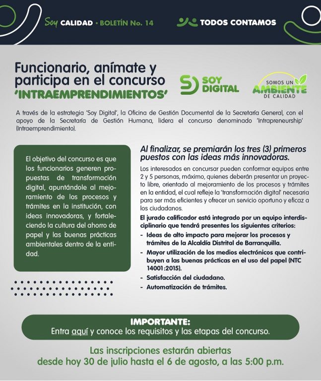 Concurso Intraemprendimientos.