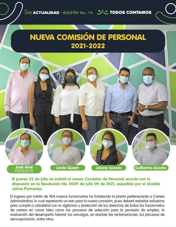 Miembros de la nueva Comisión de Personal