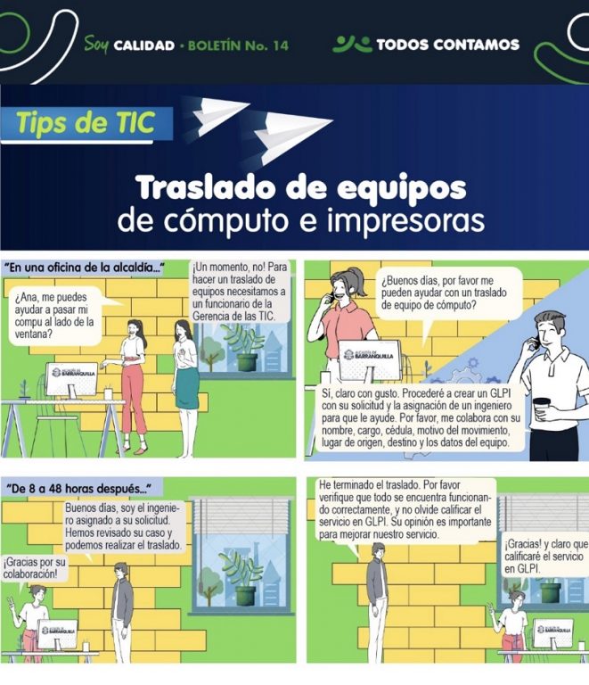 Tips para el traslado de equipos.