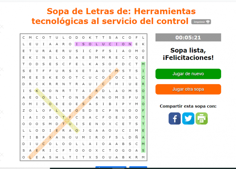 Sopa d letras ganadora