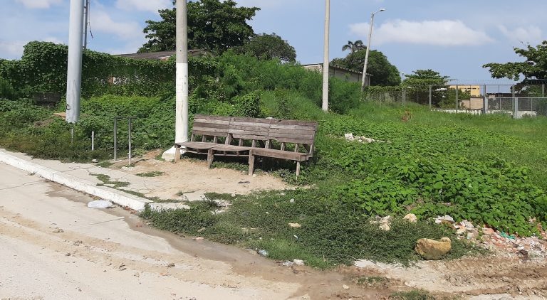 Imagen del parque antes de su intervención.