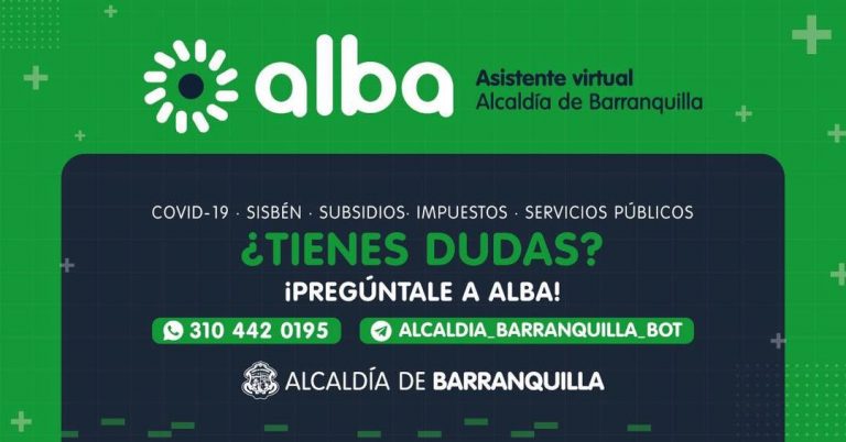 Banner de Alba, asistente virtual del Distrito