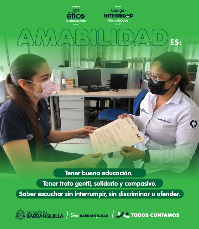 Aviso de Valor Ético de amabilidad