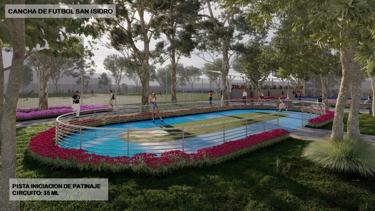 Imagen proyecto pista de patinaje del barrio San Isidro.