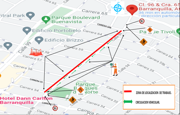 Cierre de vias