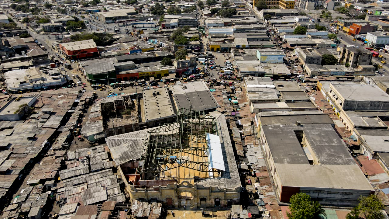 Panorámica mercado de grano