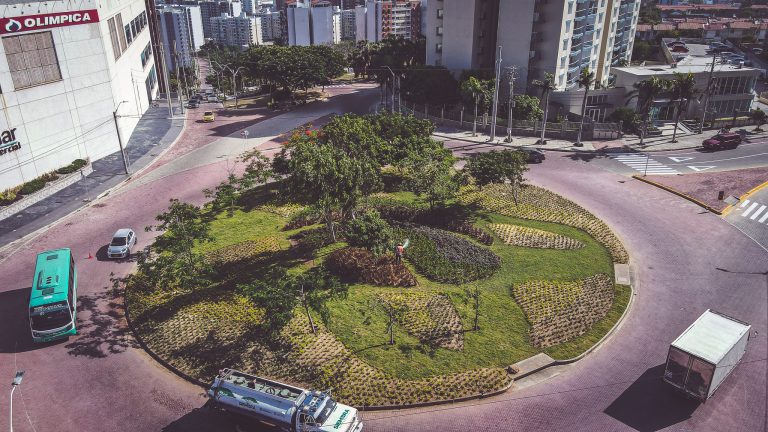 Vista aérea rotonda