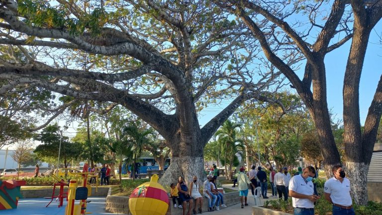 Parque recuperado por el Distrito