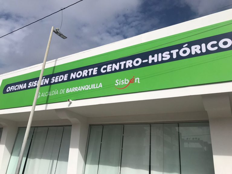 Fachada oficina del Sisbén Norte Centro Histórico