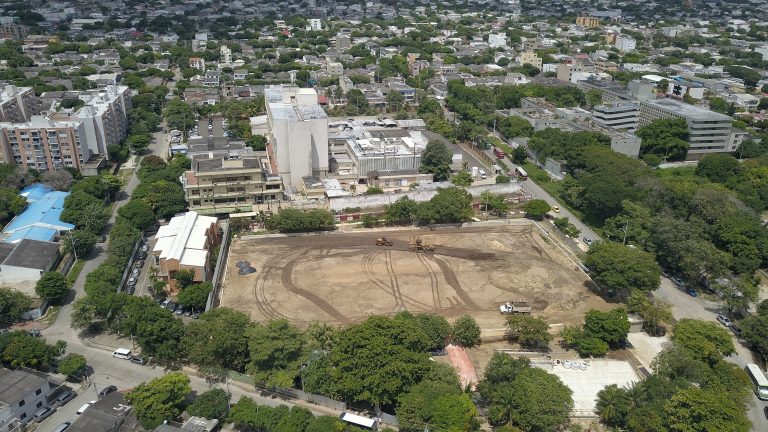 Vista aérea cancha de San Isidro