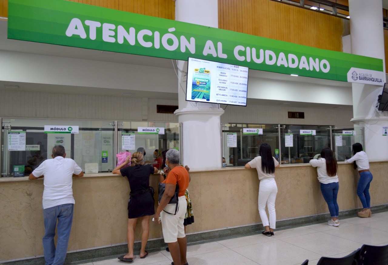 Ventanilla atención ciudadana de la Alcaldía de Barranquilla