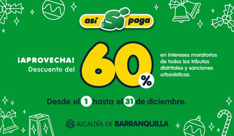 Banner descuento 60% intereses moratorios impuestos