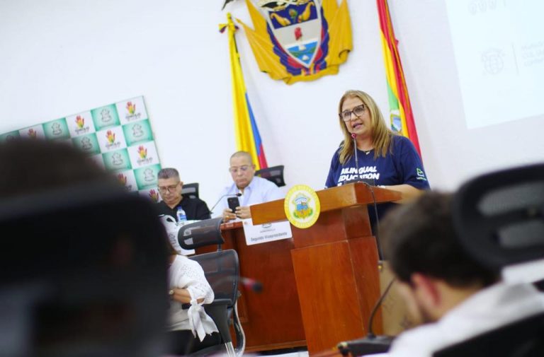 Secretaria de Educación en sesión del Concejo