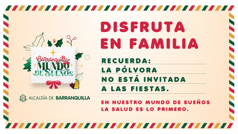 Banner disfruta en familia sin pólvora