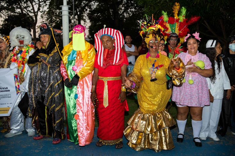 Disfraces individuales de Carnaval durante desfile